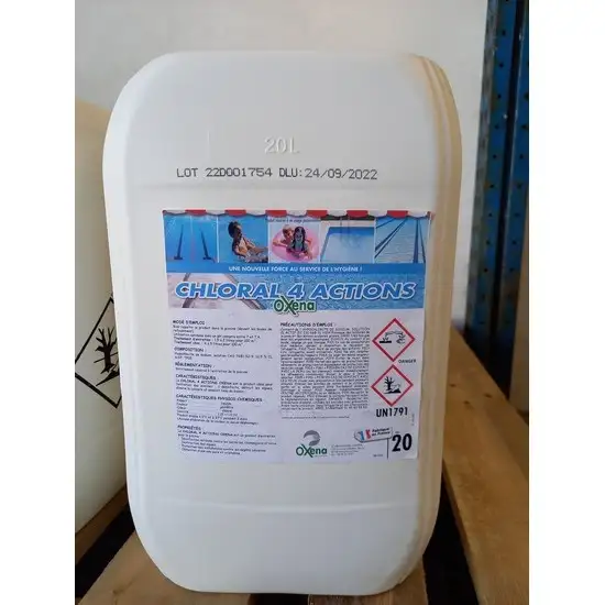 chlore liquide 4 actions bidon 20 L 