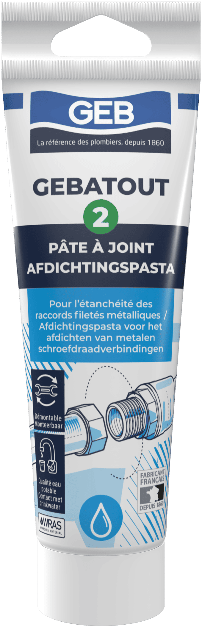 Pte  joint Gebatout 2 tube 125 ml