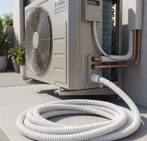 Tuyau PVC lisse annel� d'�vacuation condensats  D 16 mm au m�tre