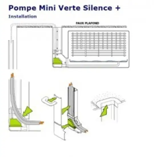 1124 5 pompe mini verte silence et avec goulotte ivoire installation discrete et efficace 1734015573