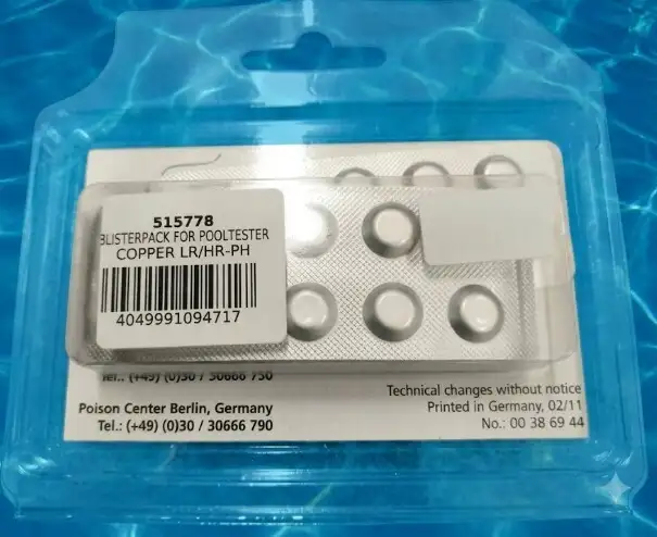Pastille recharge test cu/ph