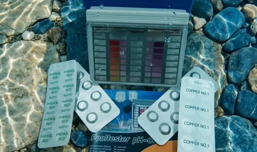 Trousse contr�le analyse pooltester Ph - cuivre
