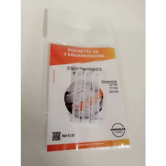 Pochette de 3 équarrissoirs Progalva - Réf. 6120