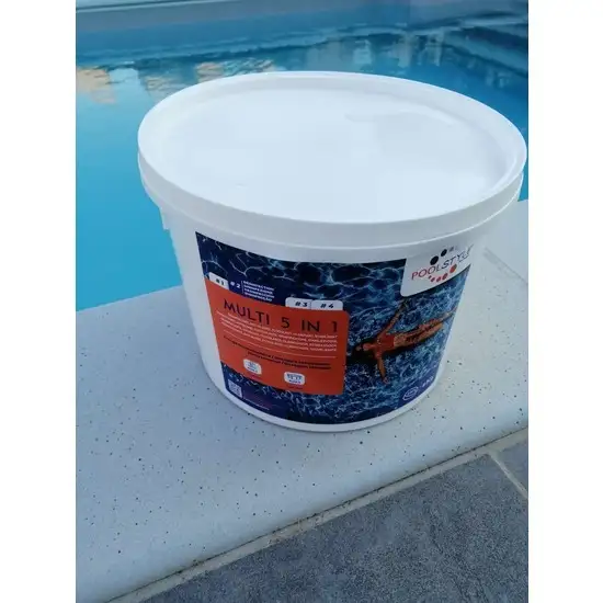 Chlore Multifonction 5 en 1 Poolstyle - Seau 4 kg