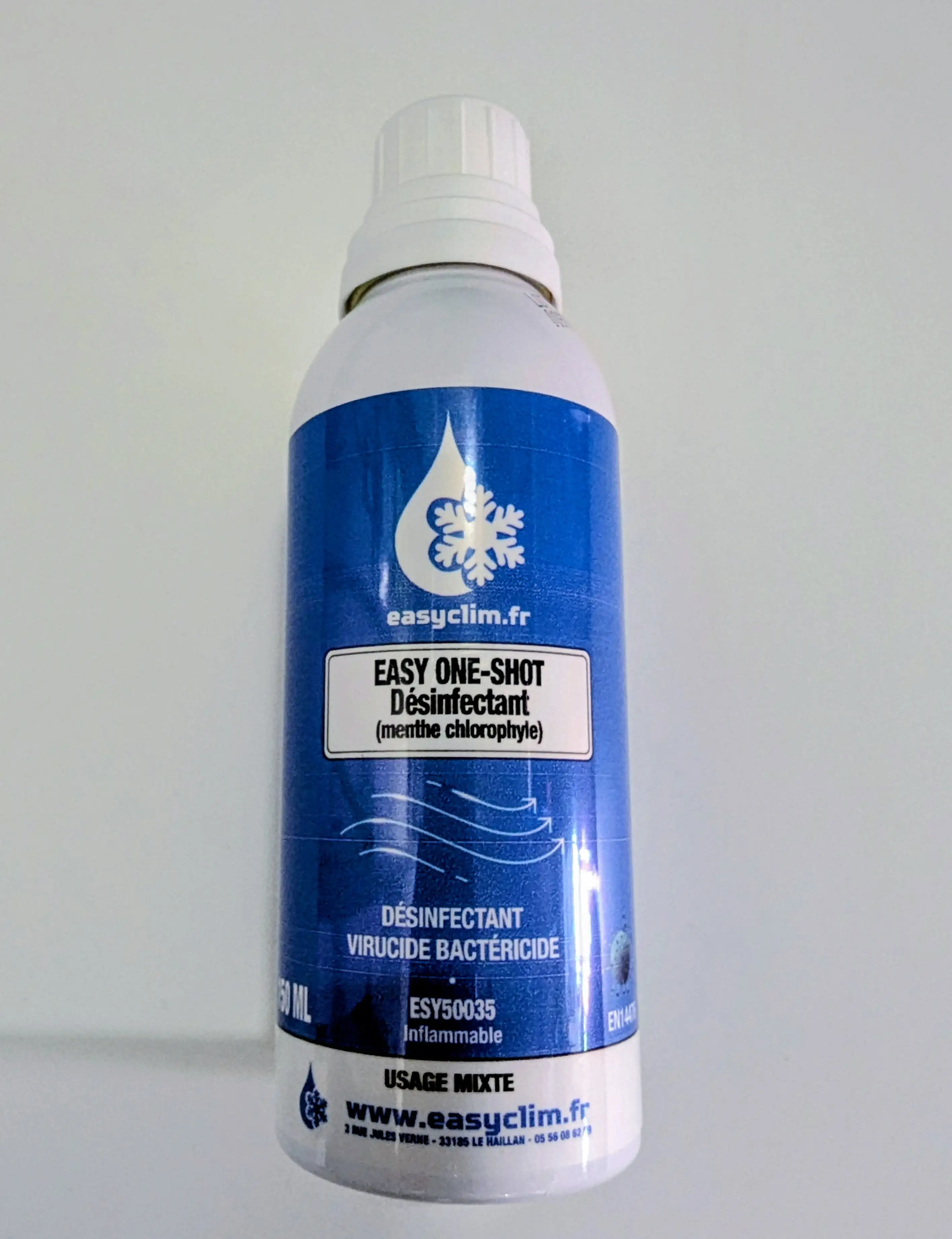 D�sinfectant virucide et bact�ricide gainable climatisation - One-Shot - 150 ml