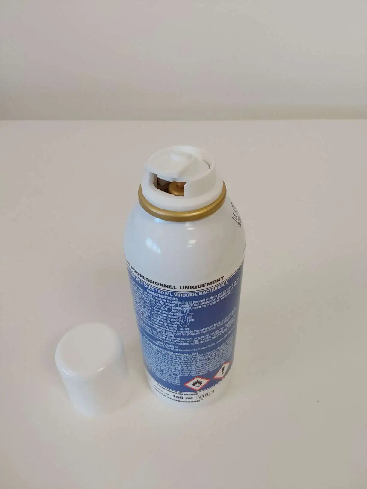 D�sinfectant virucide et bact�ricide gainable climatisation - One-Shot - 150 ml