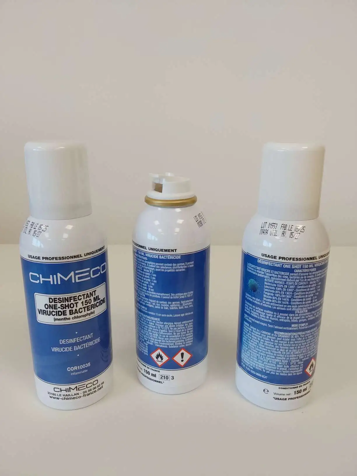 1241 3 desinfectant gainable climatisation one shot 150 ml 1758014142