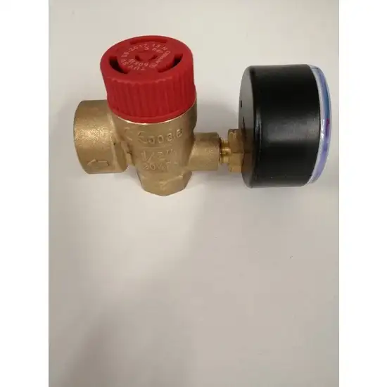 soupape sécurité 3 bar F 1/2 x F 3/4 avec manomètre- Afriso