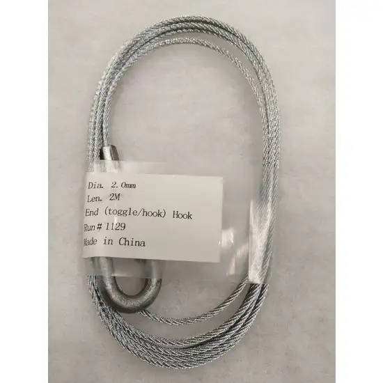 1367 3 cable acier galvanise avec embout crochet pour suspension 1734015684