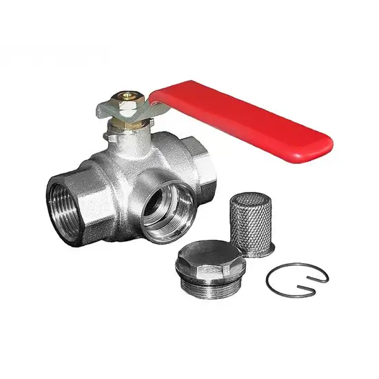 Vanne a boisseau avec filtre inox 1 1/4'' PN16 type 514