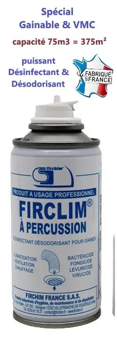 1456 5 firclim p nettoyant et desinfectant gainable climatisation vmc 150 ml traite 75 m3 1747297006