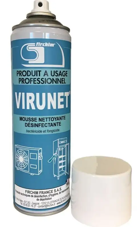 Mousse nettoyant désinfectant virunet pour climatisation et matériels - Firchim