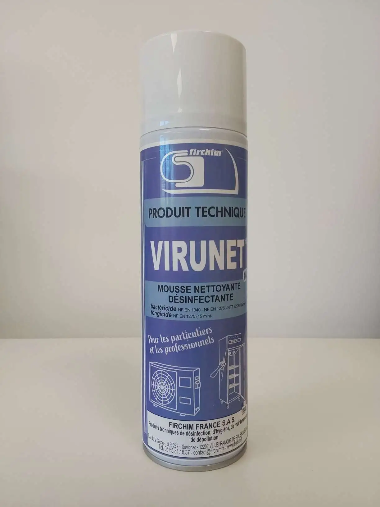 1483 8 mousse nettoyant desinfectant virunet pour climatisation et materiels firchim 1788442996