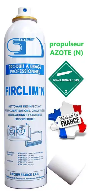 Nettoyant et désinfectant climatisation , chauffages, ventilations - Firclim N - 300 ml