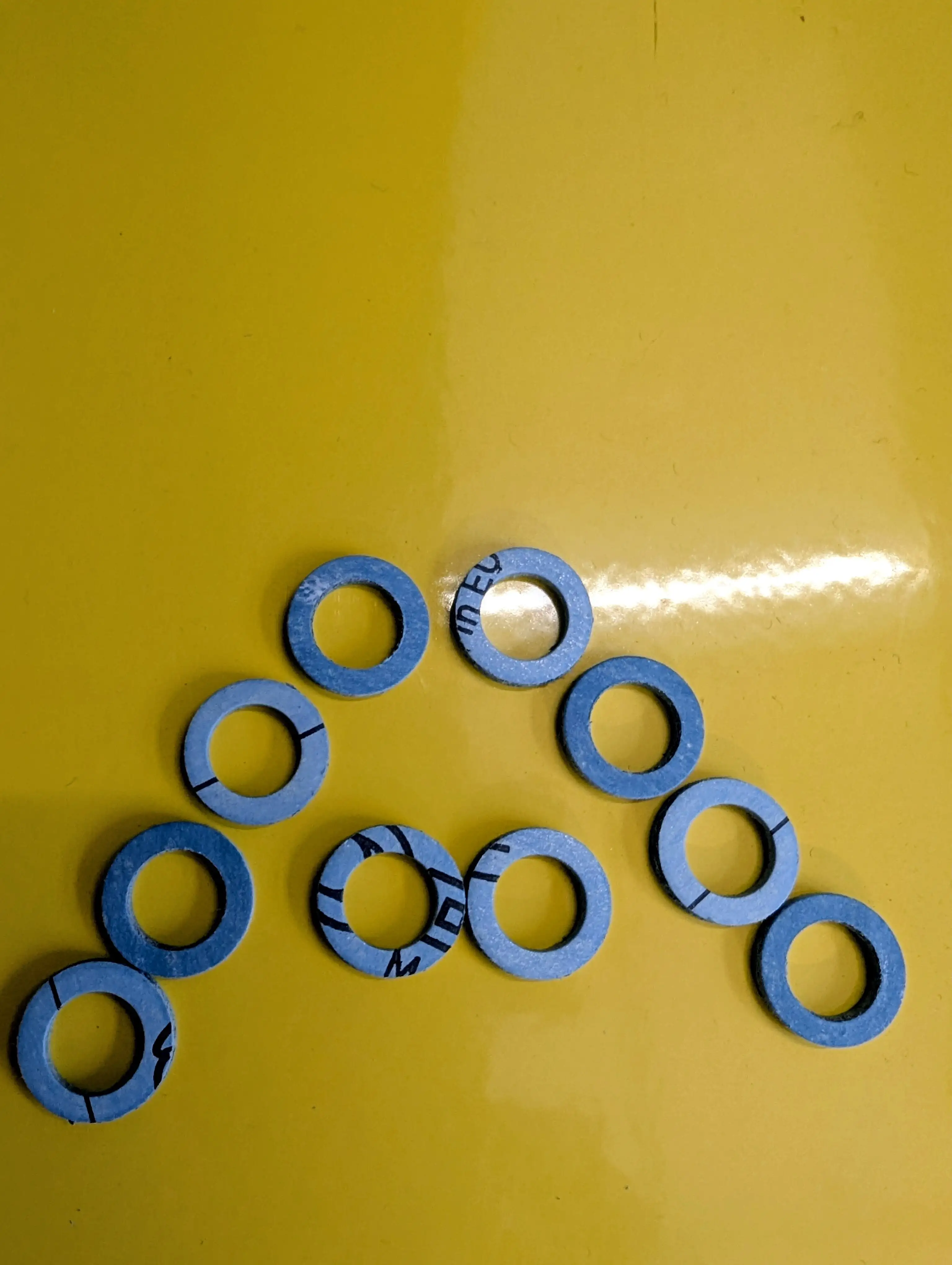 Lots de 10 Joints fibres aramide CNK bleu 12/17 Sirius (14.5x9x2) - WATTS