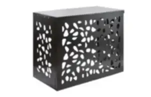 Cache climatisation acier gris - Taille L