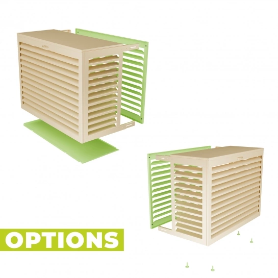 1587 3 cache aluminium ivoire clair pour groupe exterieur climatiseur 1759758245