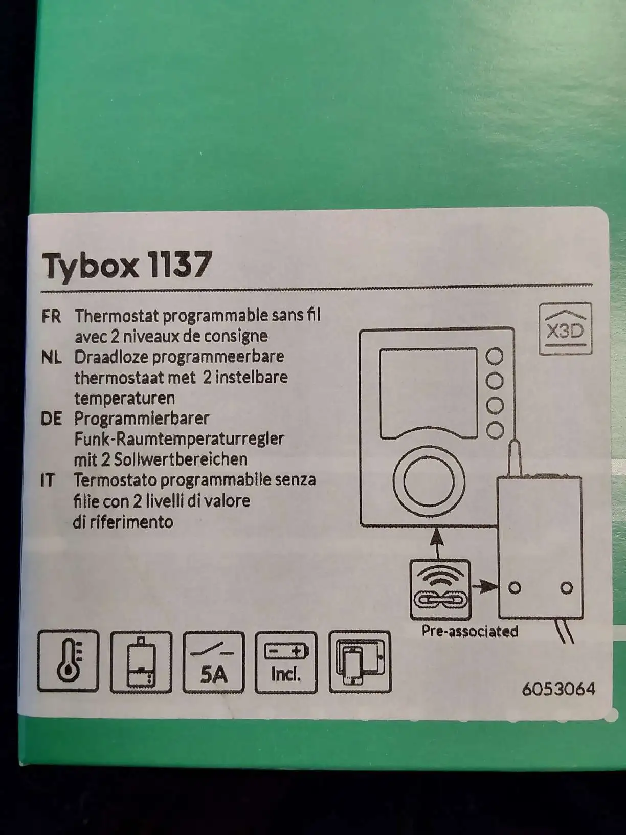 1591 7 thermostat programmable radio tybox 1137 1761665763