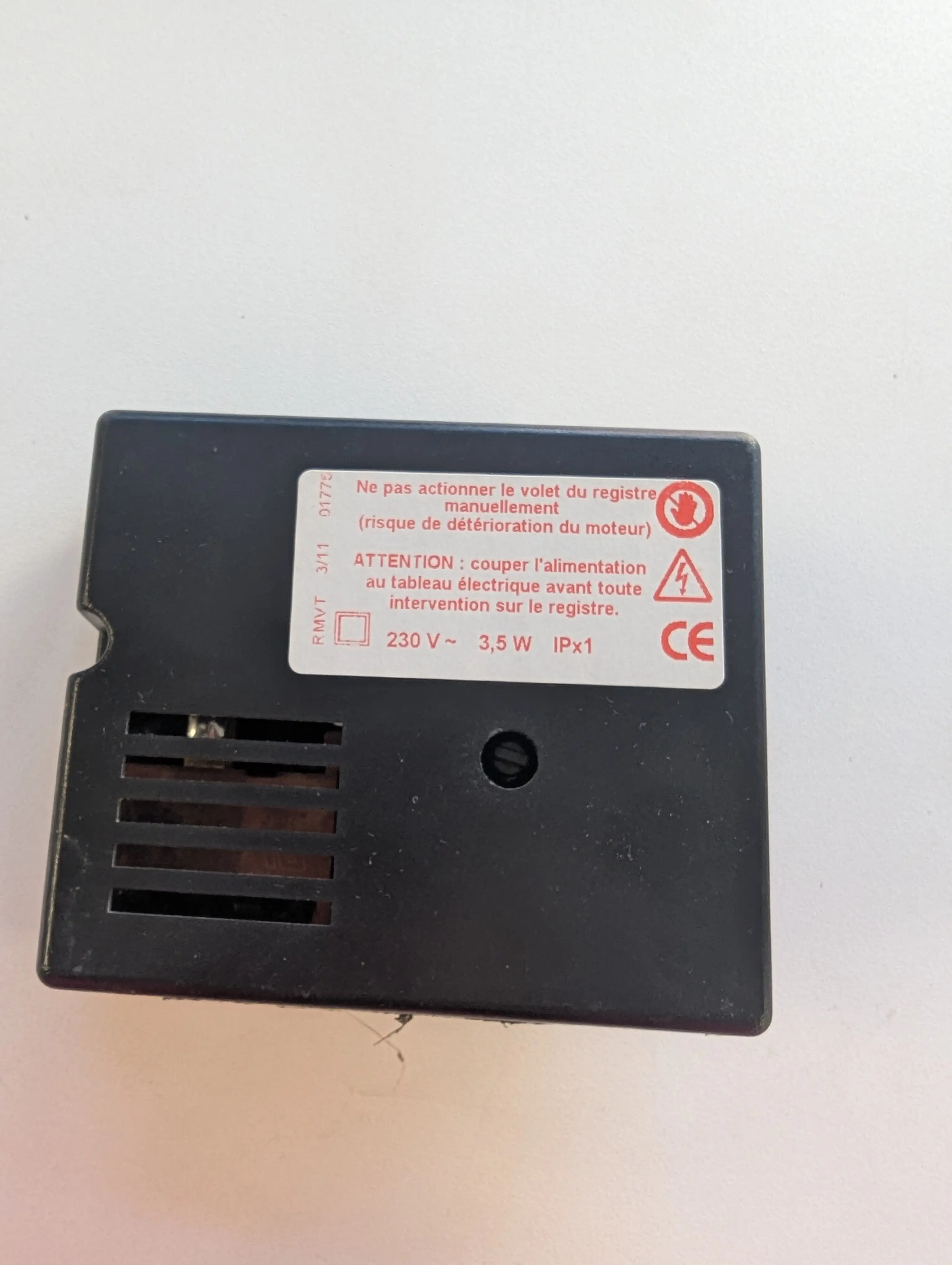 Connecteur thermique pour registre motoriser