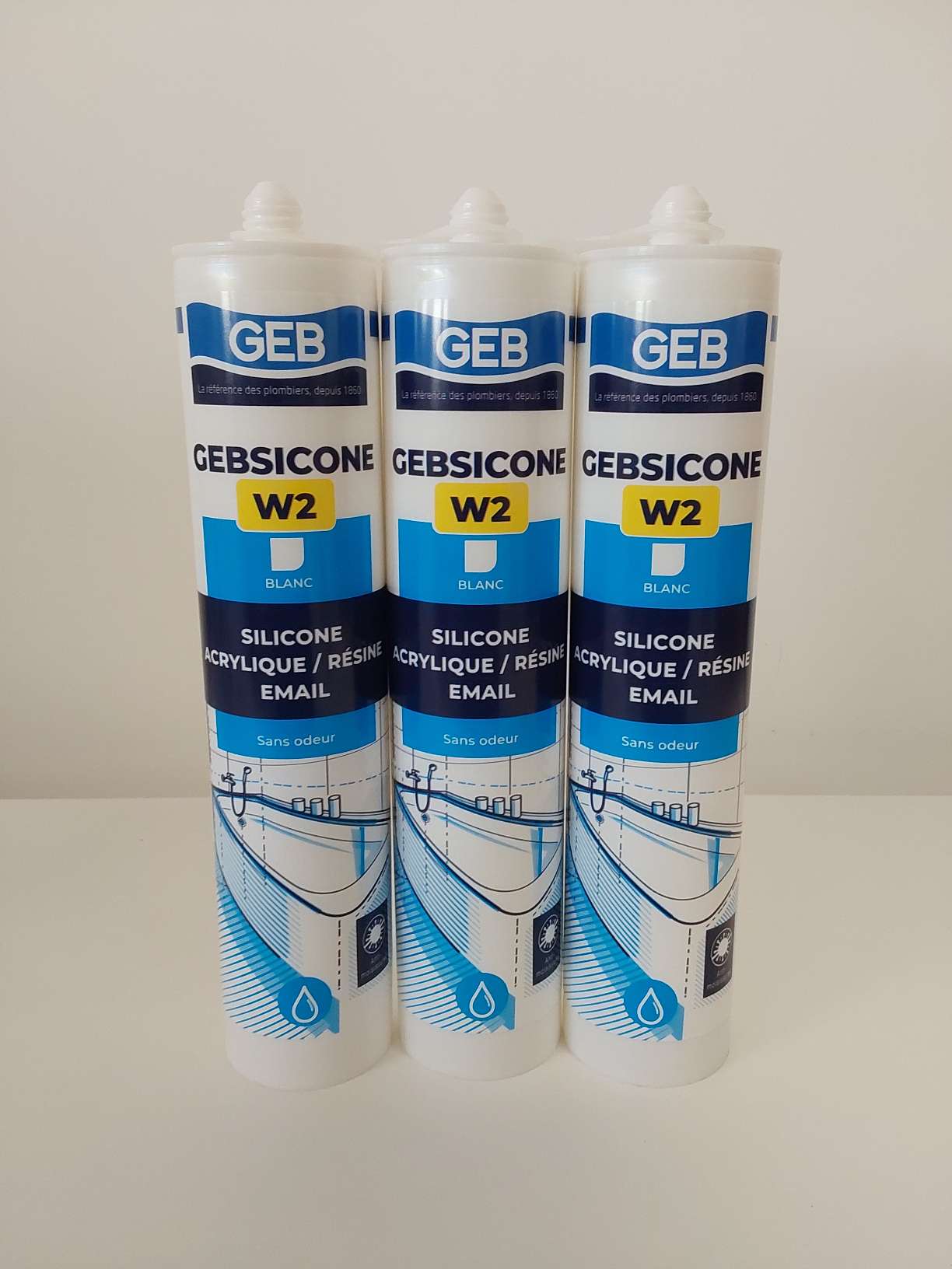 1631 3 pack de 3 cartouches silicone geb gebsicone w2 blanc ou translucide 1770825448