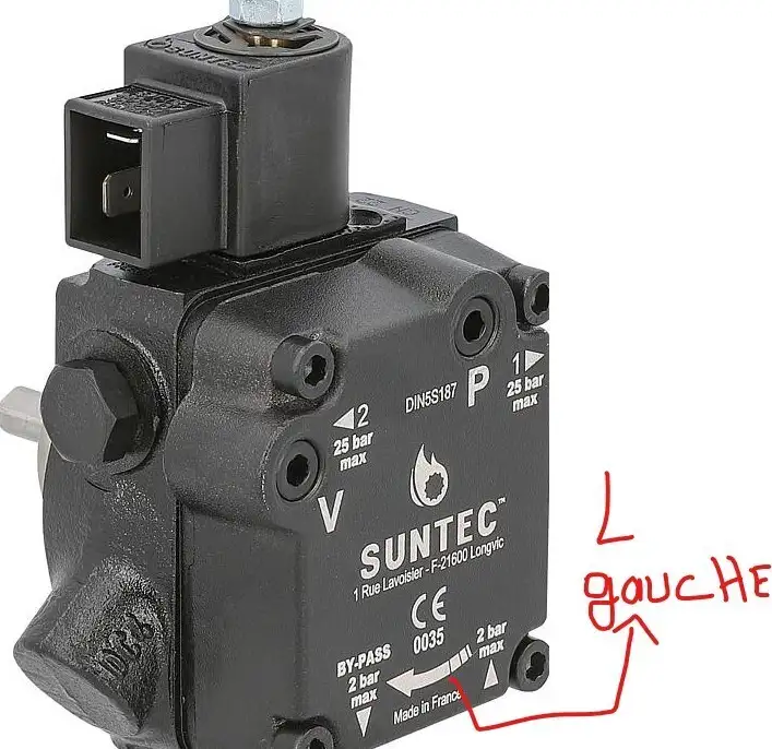 Suntec Pompe de br�leur AUV 47R avec soupape reductrice de pression