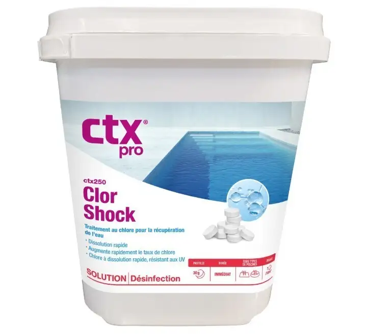 CTX 250 Pro Chlore Choc - Seau 5kg Pastilles 30g 
