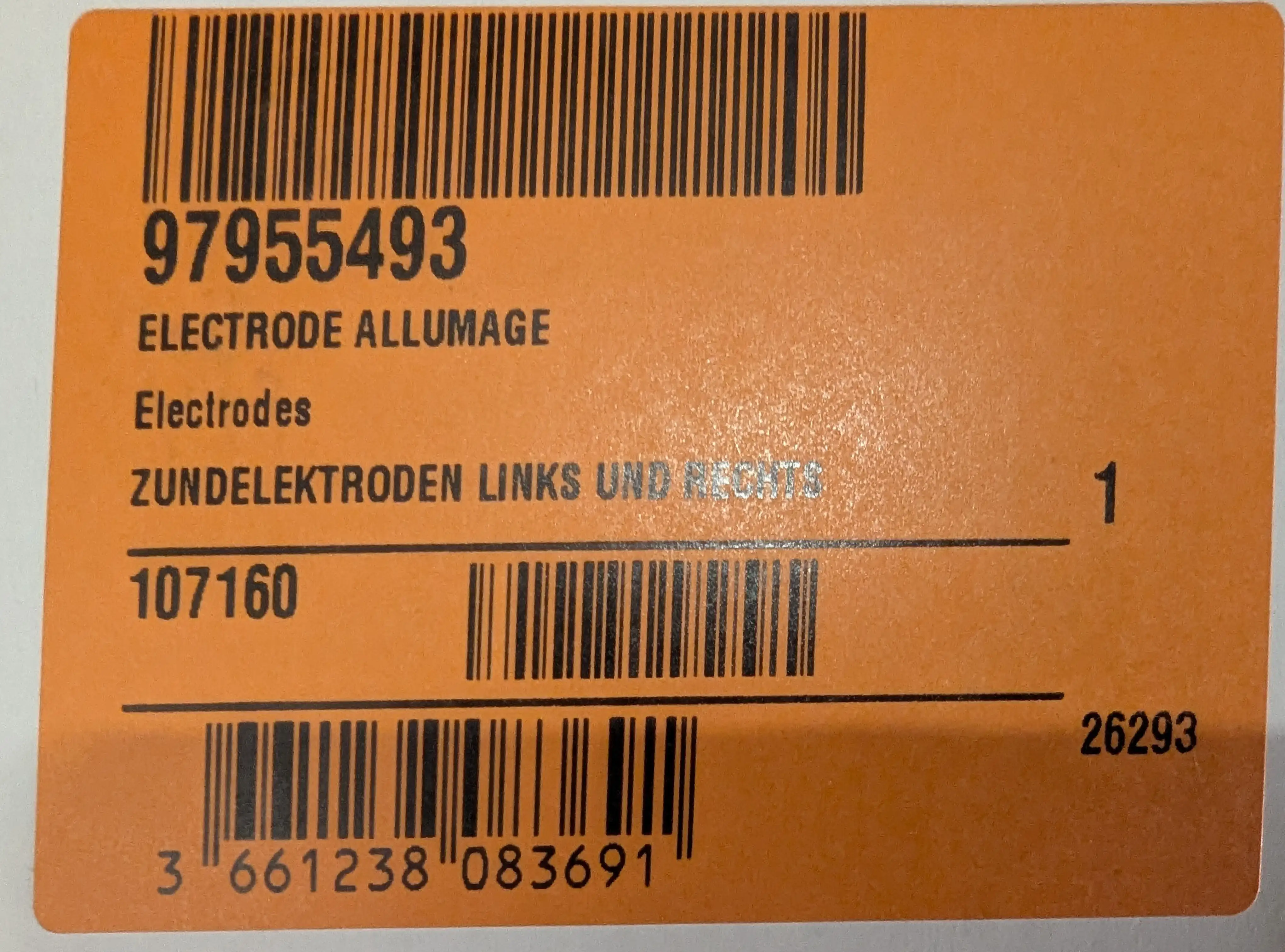1727 3 electrode d allumage pour bruleur m100 m104 97955493 1792670713