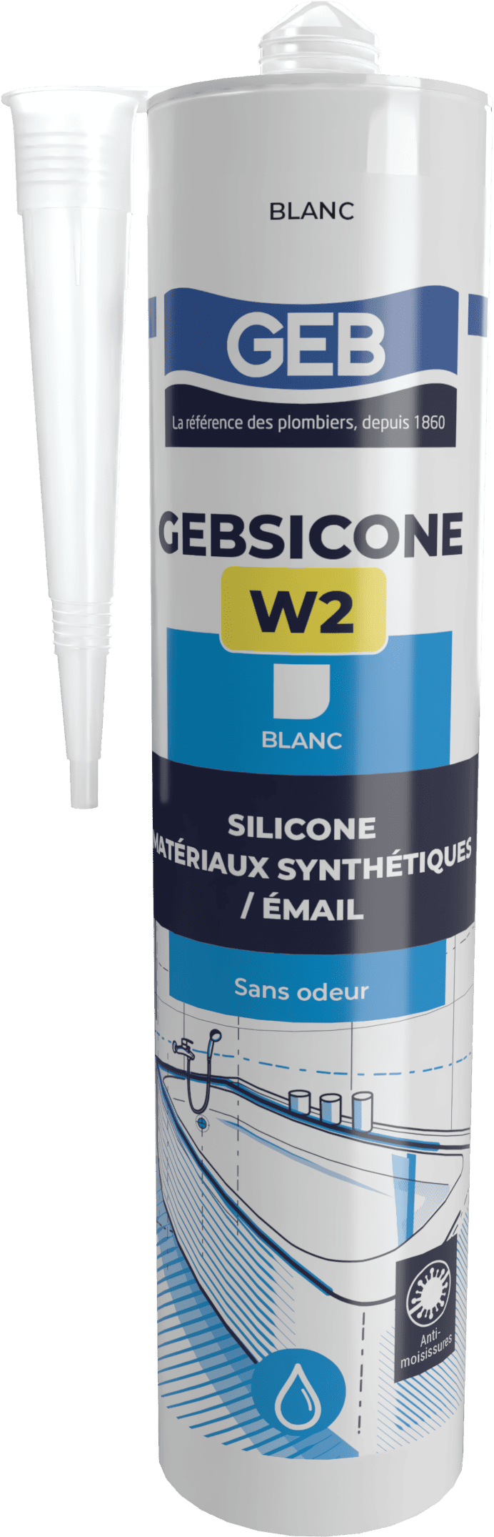 338 3 mastic silicone blanc gebsicone w2 joints sanitaires 1742811356
