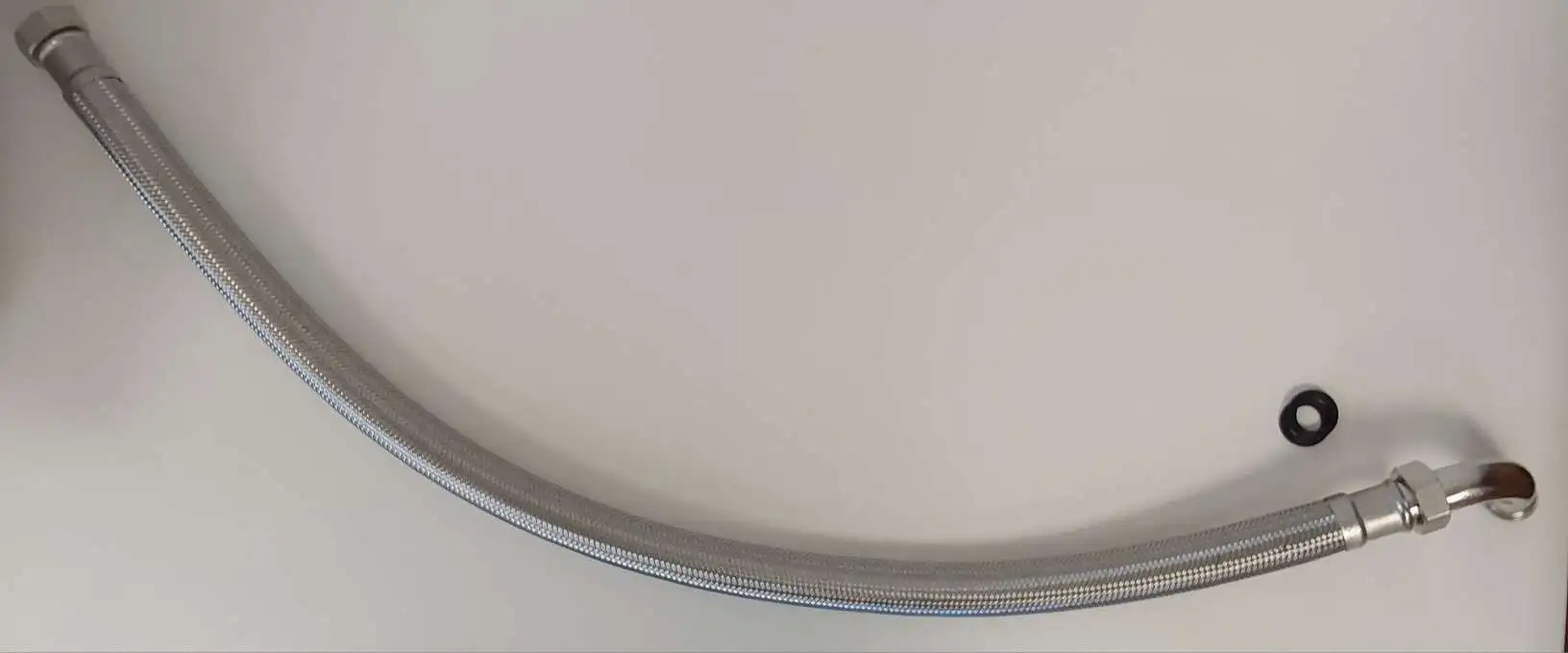 375 1 flexible de raccordement tresse inox dn25 longueur 1m 1 coude f f homologue ktw a 1776084448