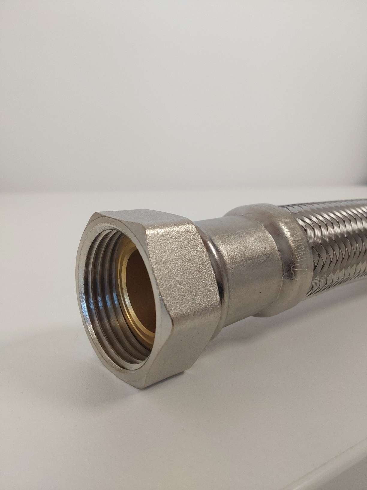 375 4 flexible de raccordement tresse inox dn25 longueur 1m 1 coude f f homologue ktw a 1776084545