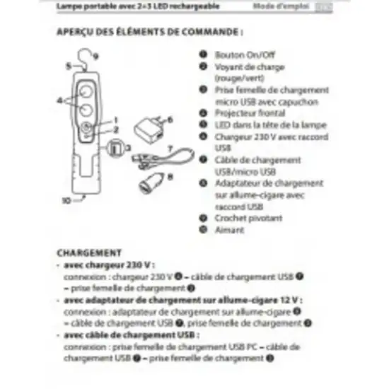 421 7 lampe portable 2 et 3 led rechargeable aimantee 1734015754
