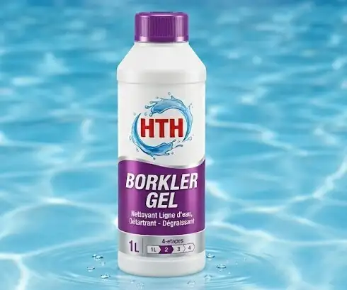 HTH Borkler Gel - Nettoyant Ligne d'Eau Double Action (D�tartrant et D�graissant)