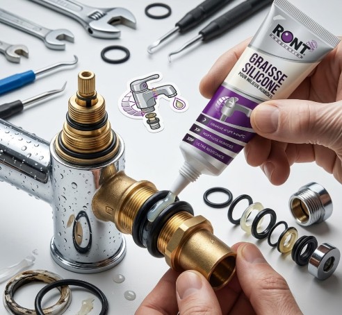 Graisse silicone Ront en tube de 100g � Lubrification et �tanch�it�