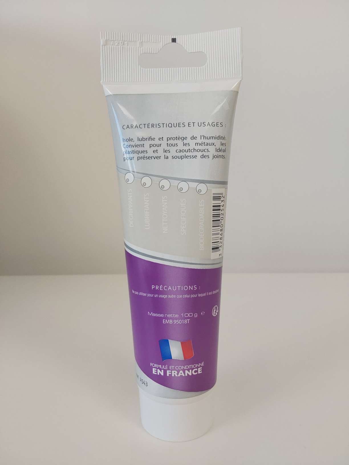 Graisse silicone Ront en tube de 100g � Lubrification et �tanch�it�