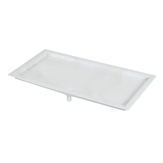 Bac De Récupération D'Eau Pour Climatiseur - Plastique Résistant - Taille 81x33x3cm - Pour Pompe à Chaleur/Unité Extérieure - Kit Vidange Anti-Fuite