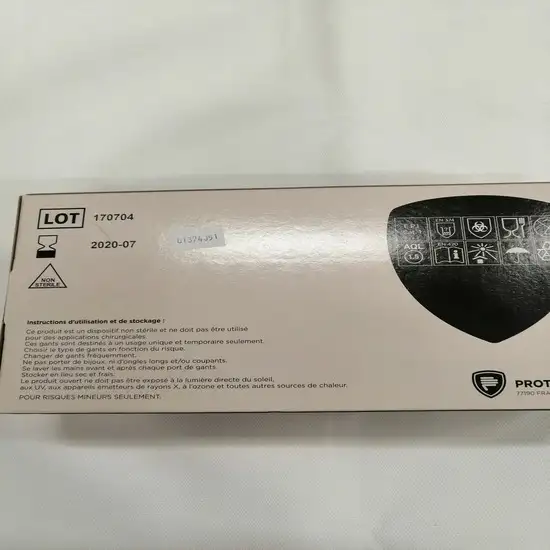 953 3 gants de protection en nitrile noir protile non poudres taille l 1734015811